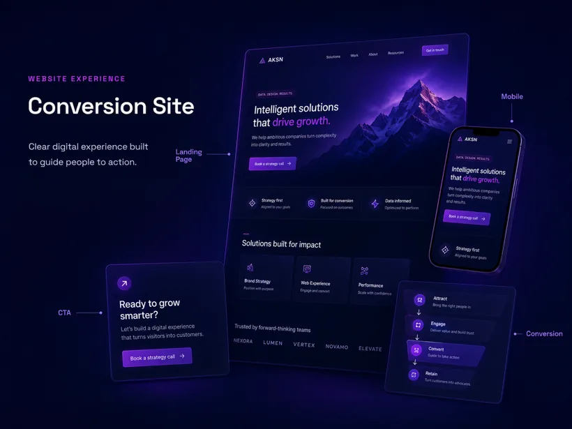 Conversion Site — clear, conversion-focused website experience