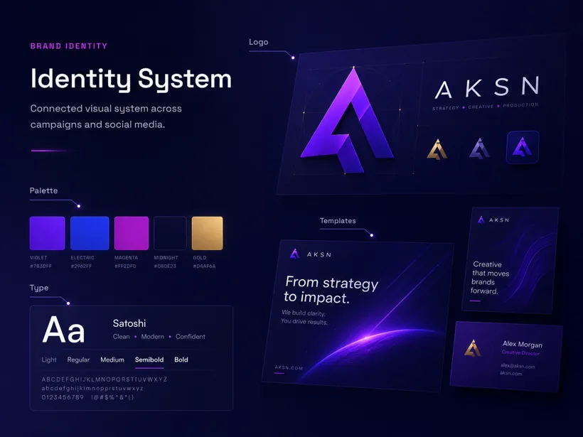 Identity System — connected brand identity across campaigns and social